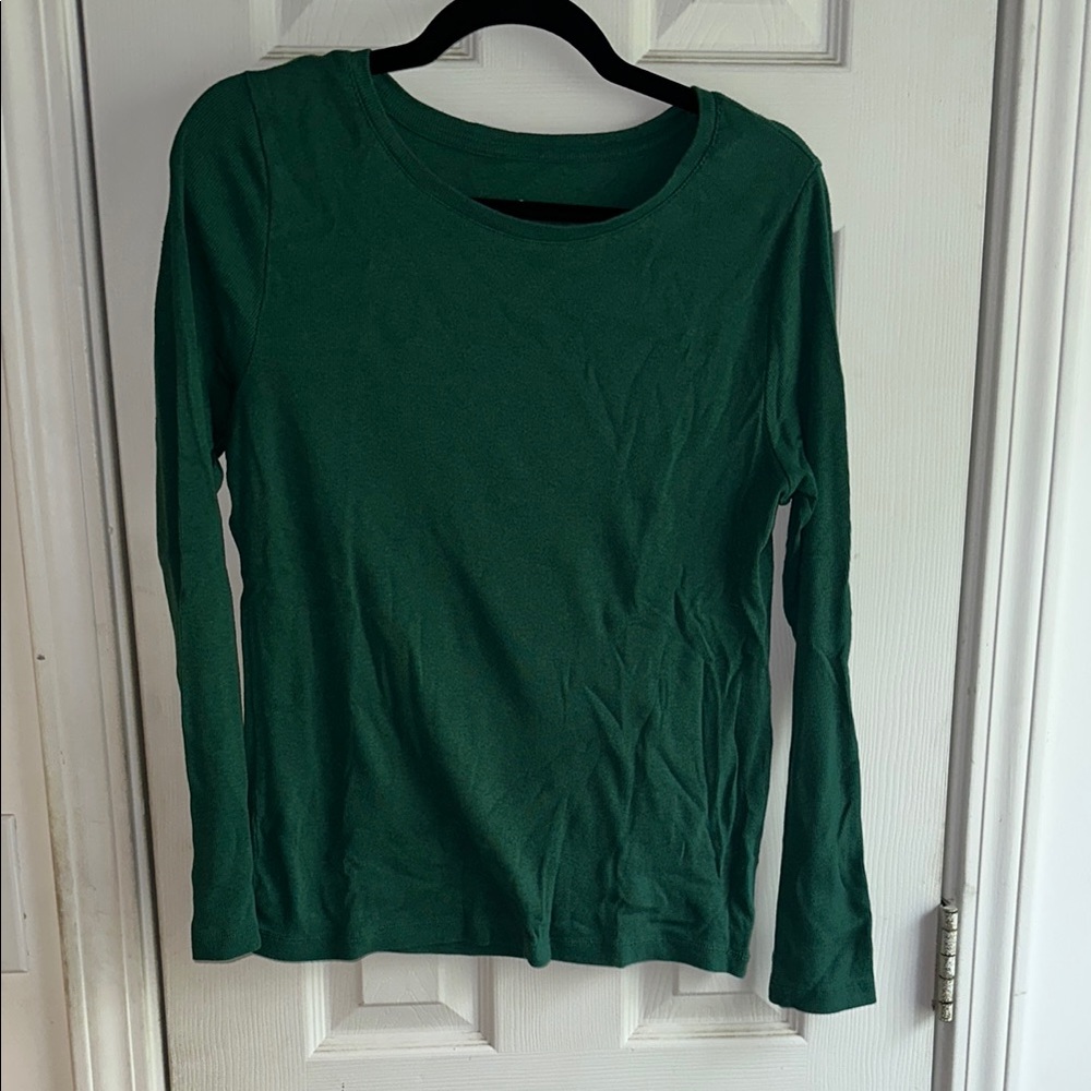 Green Long Sleeve Women's Top